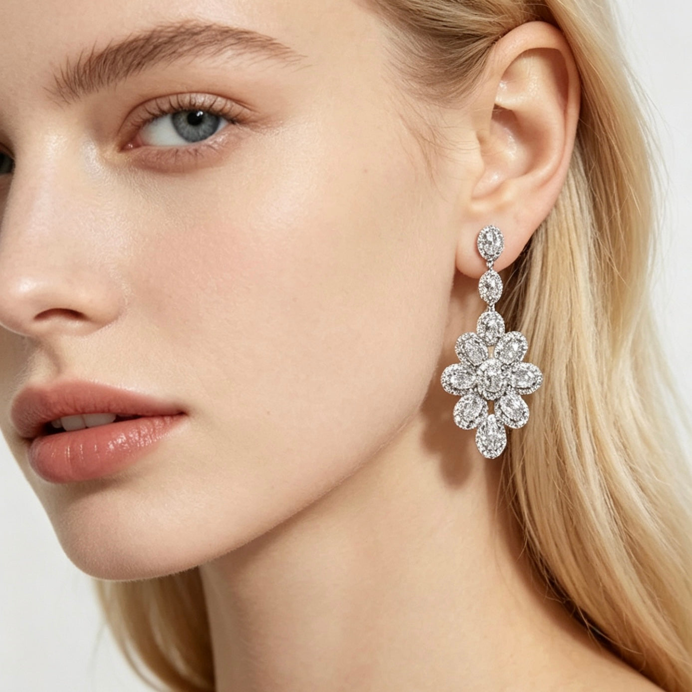 Cascading Star Drop Earrings