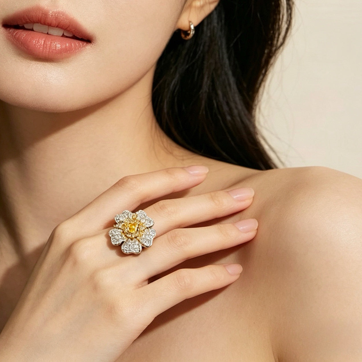 Sunlit Bloom Ring