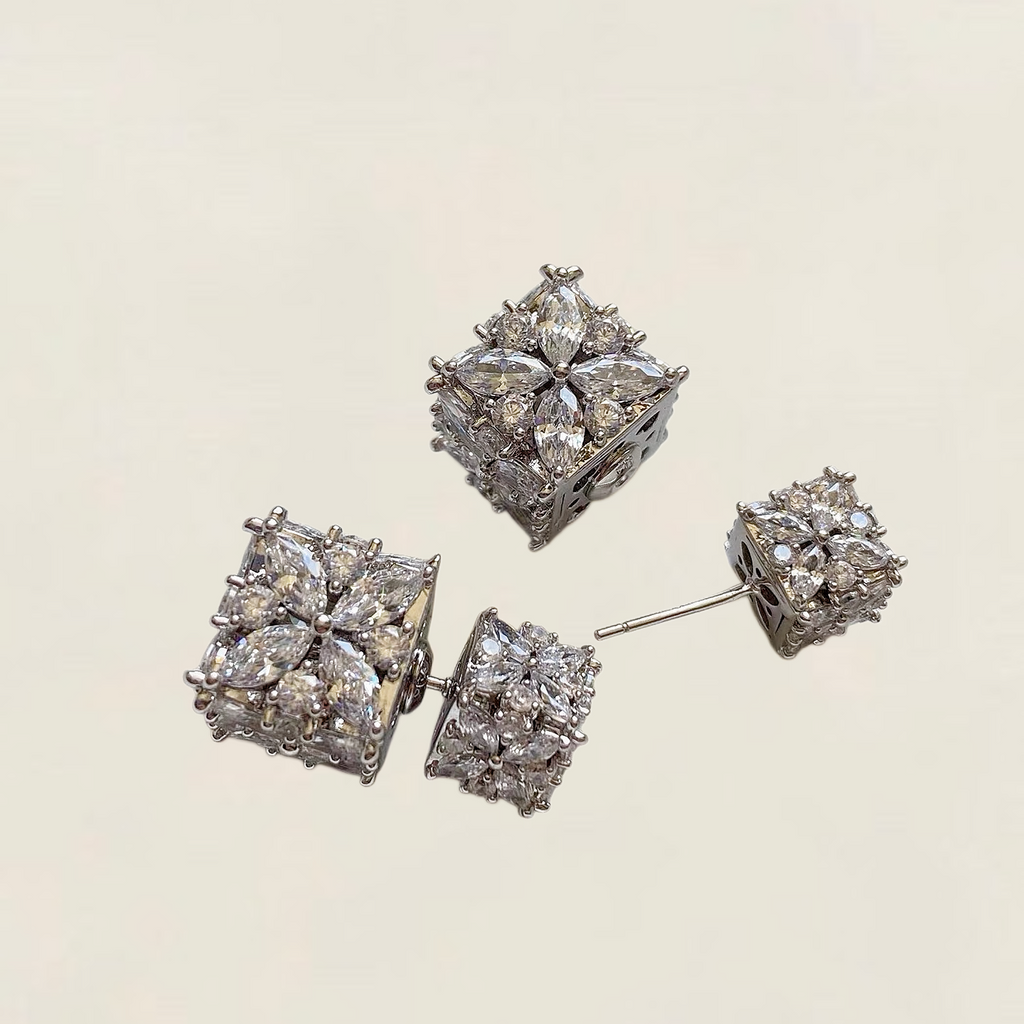 Front-Back Crystal Earrings