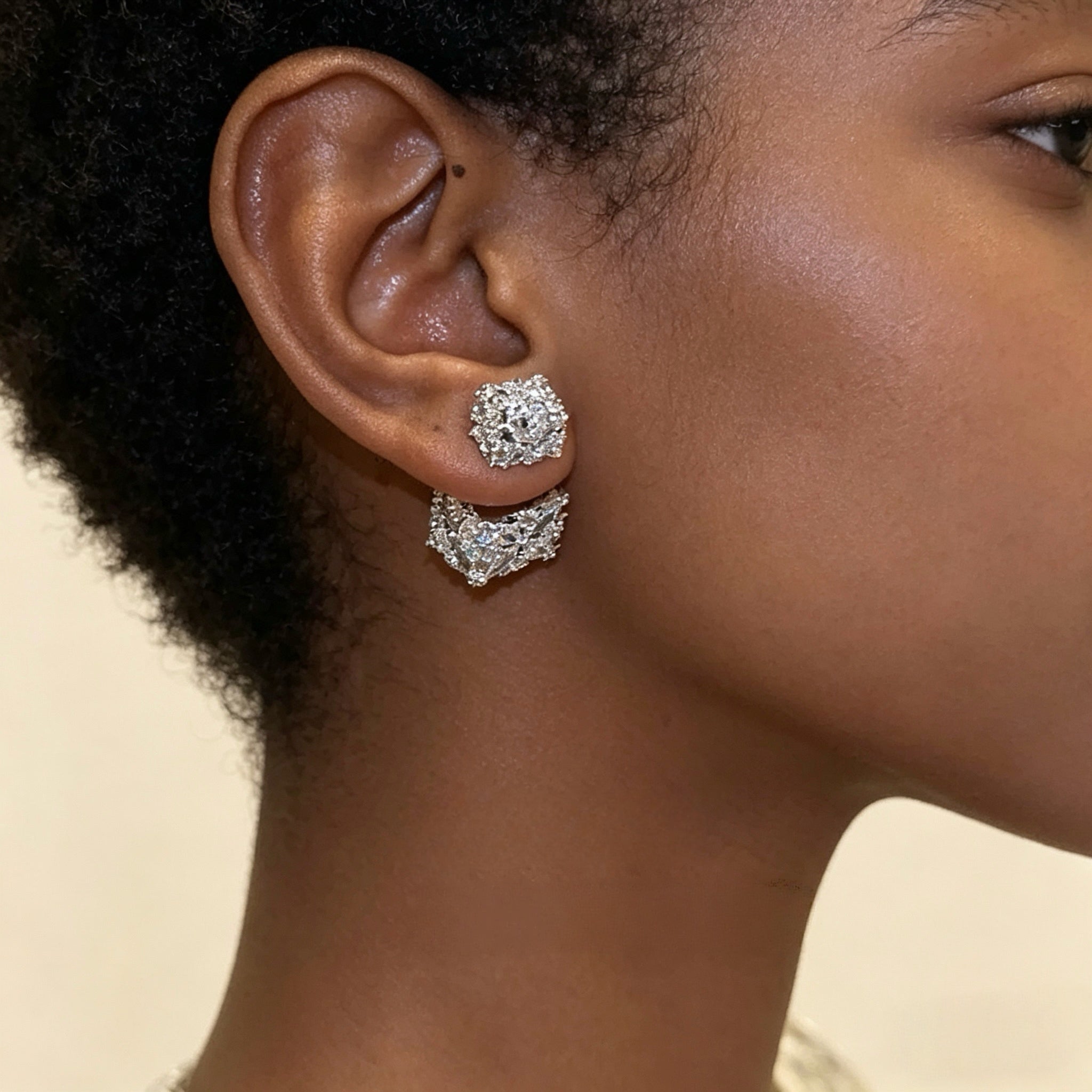 Front-Back Crystal Earrings