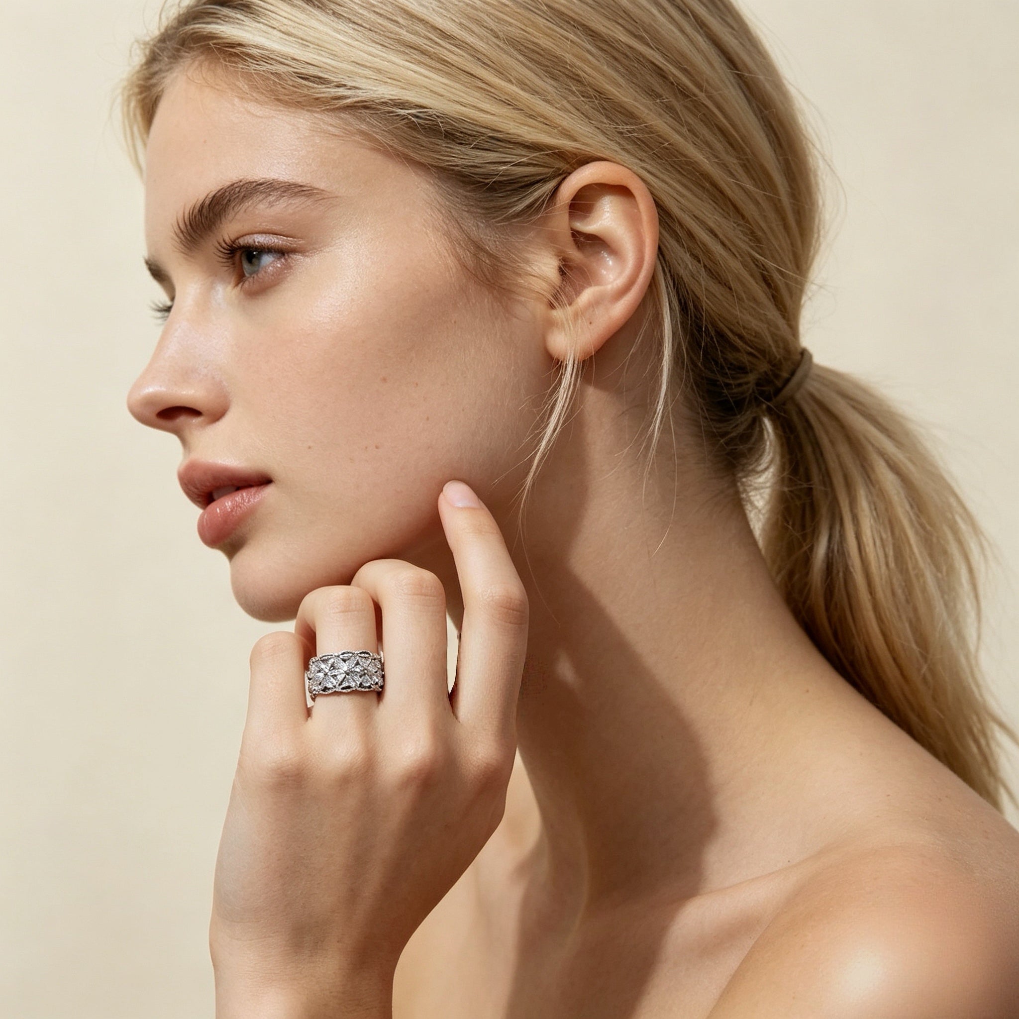 The Filigree Wide Ring