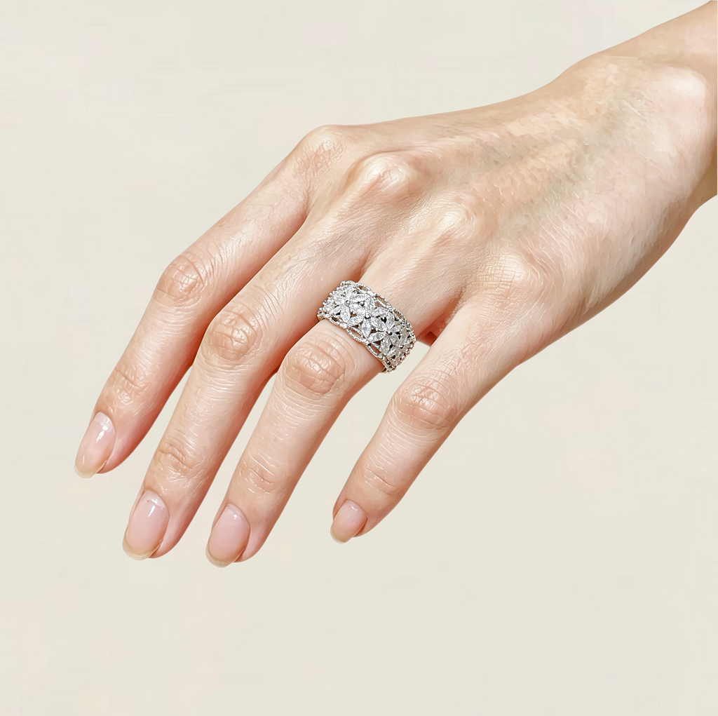 The Filigree Wide Ring