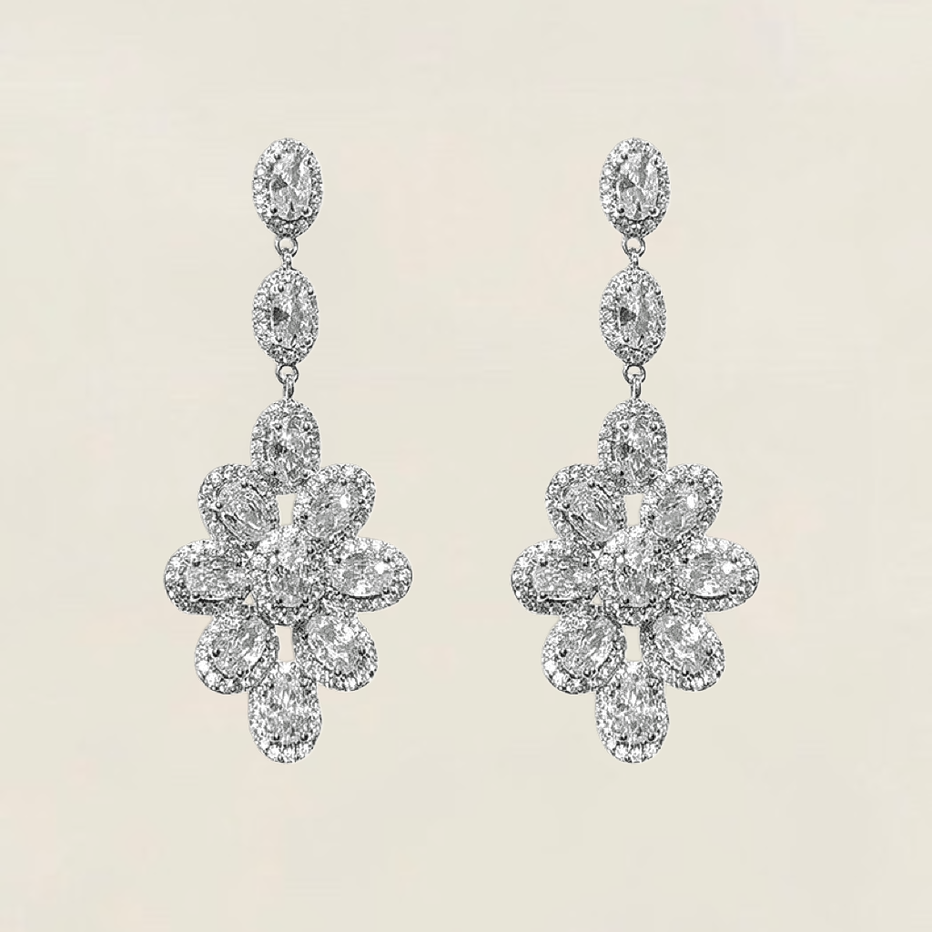 Cascading Star Drop Earrings