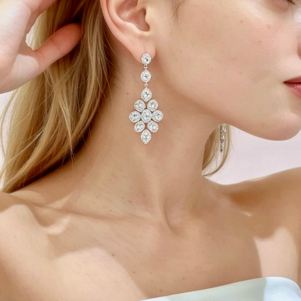Cascading Star Drop Earrings