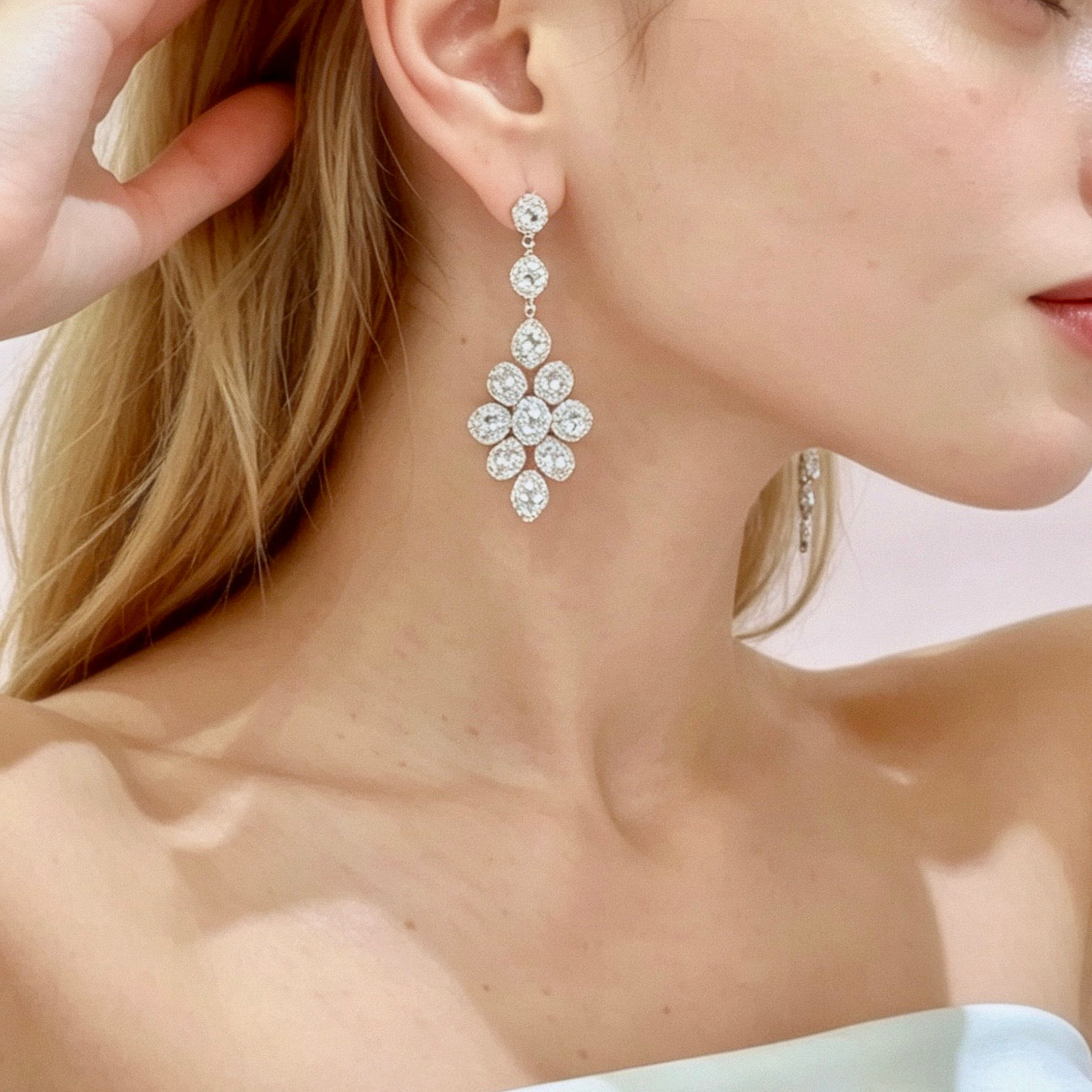 Cascading Star Drop Earrings