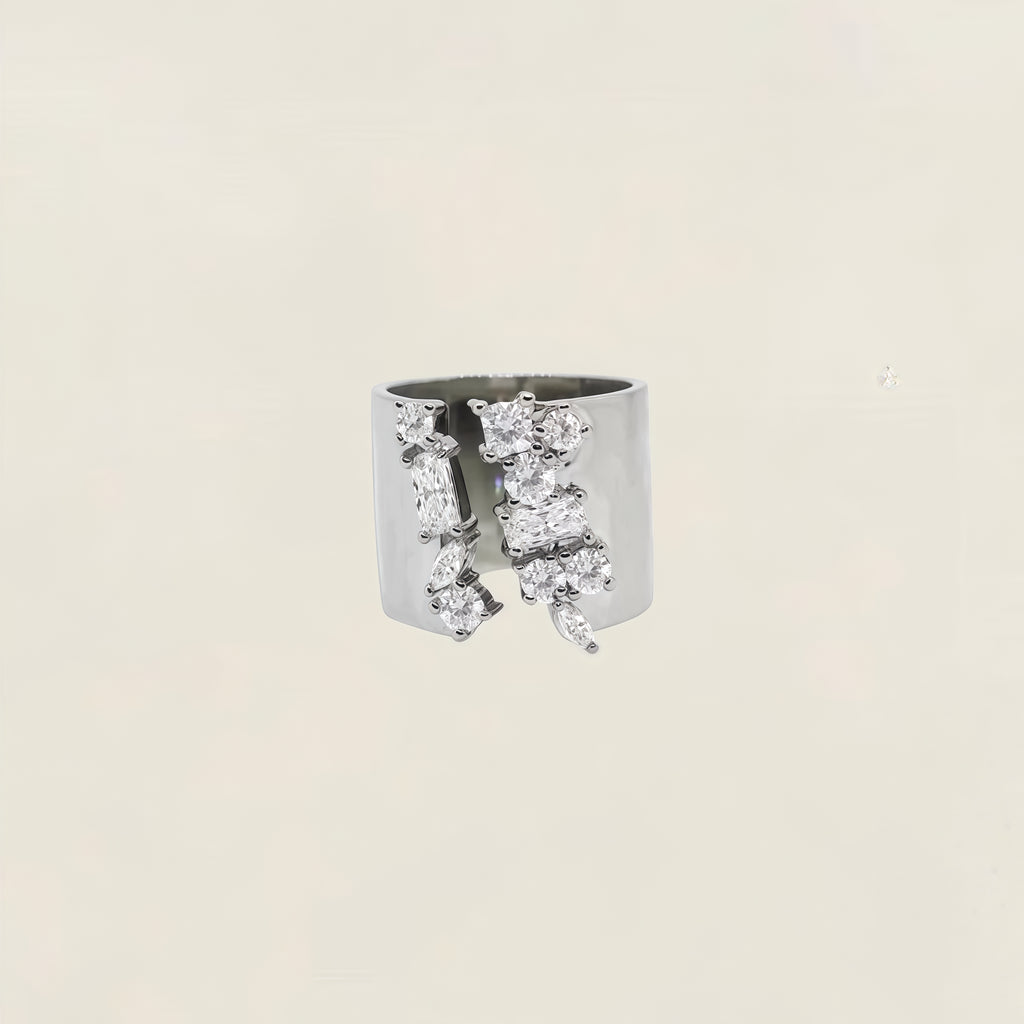 Mirror-Finish Wide Band Ring