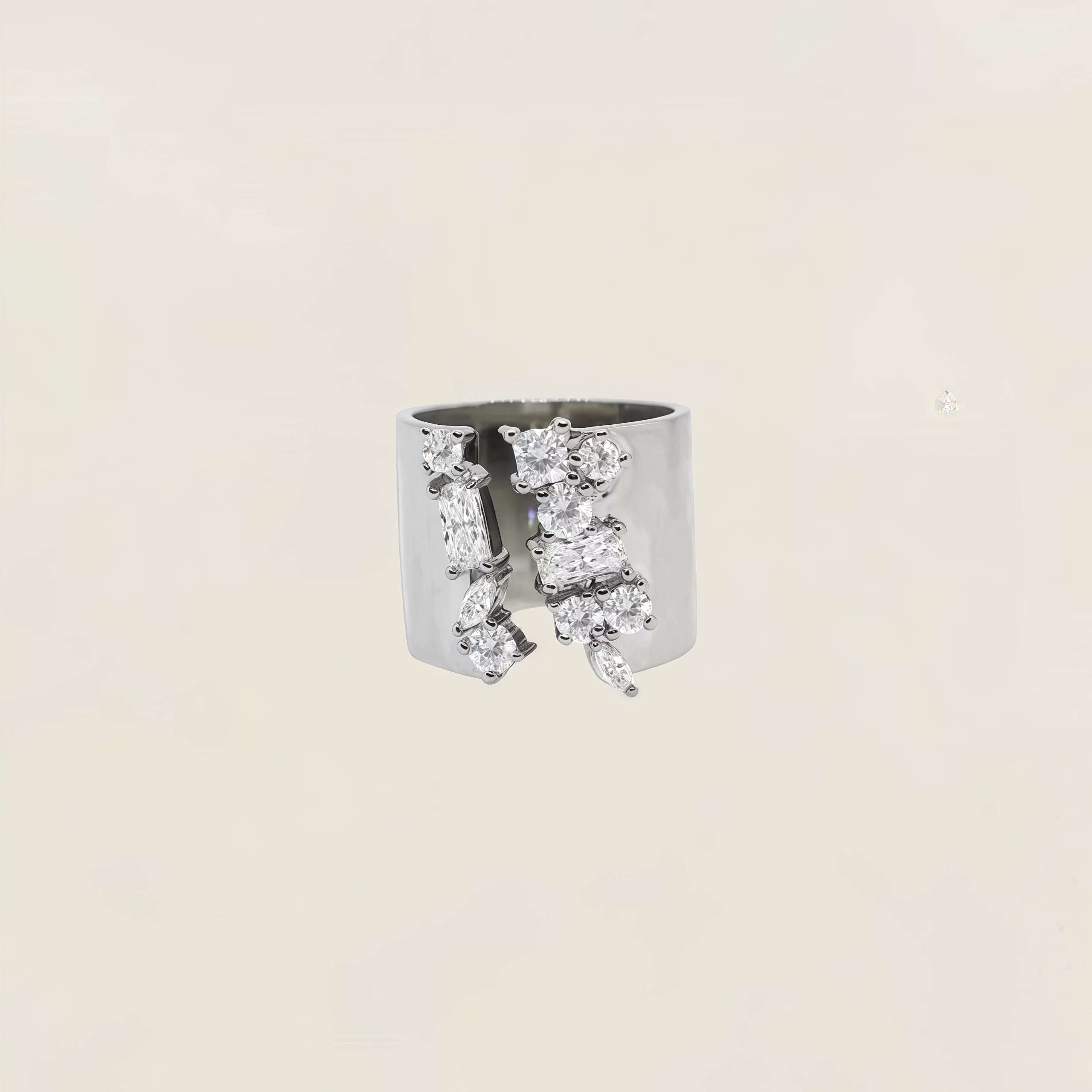 Mirror-Finish Wide Band Ring