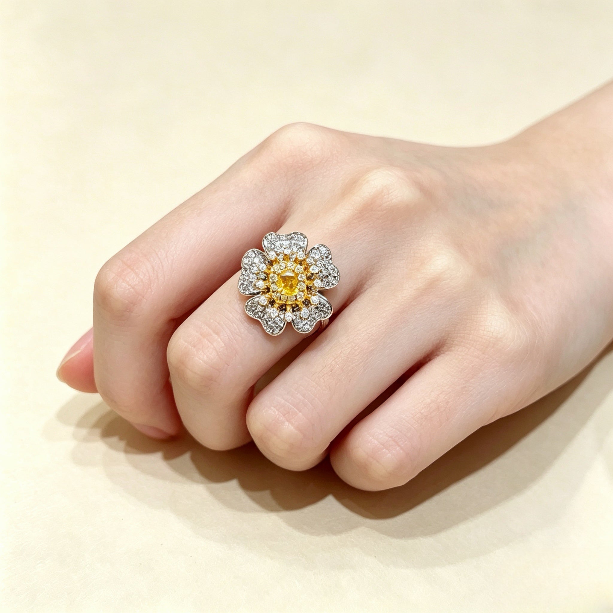 Sunlit Bloom Ring