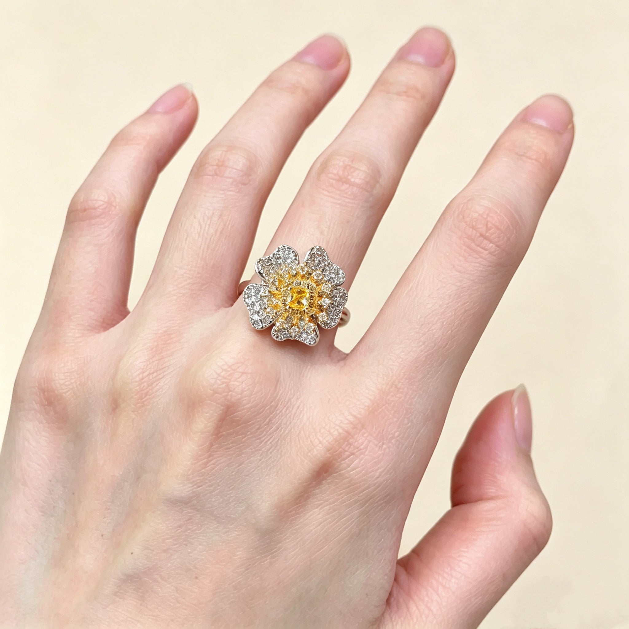 Sunlit Bloom Ring