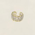 Golden Lace Openwork Ring