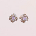 Modern Vintage Geometric Pearl Studs