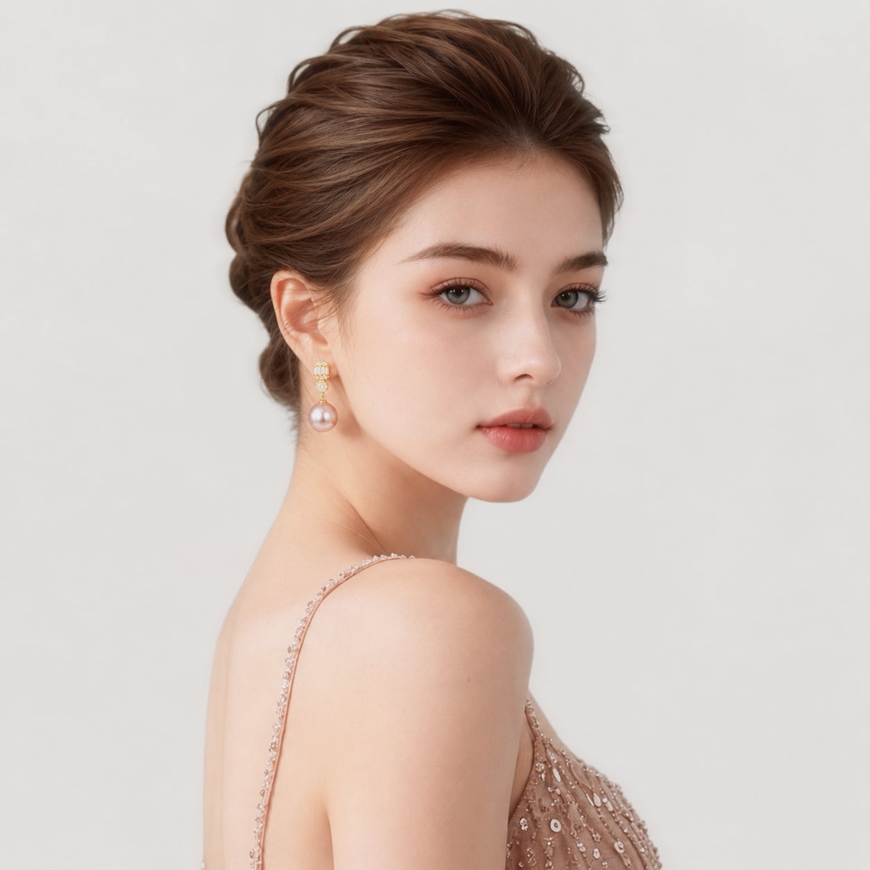 Crystal Pearl Drop Earrings