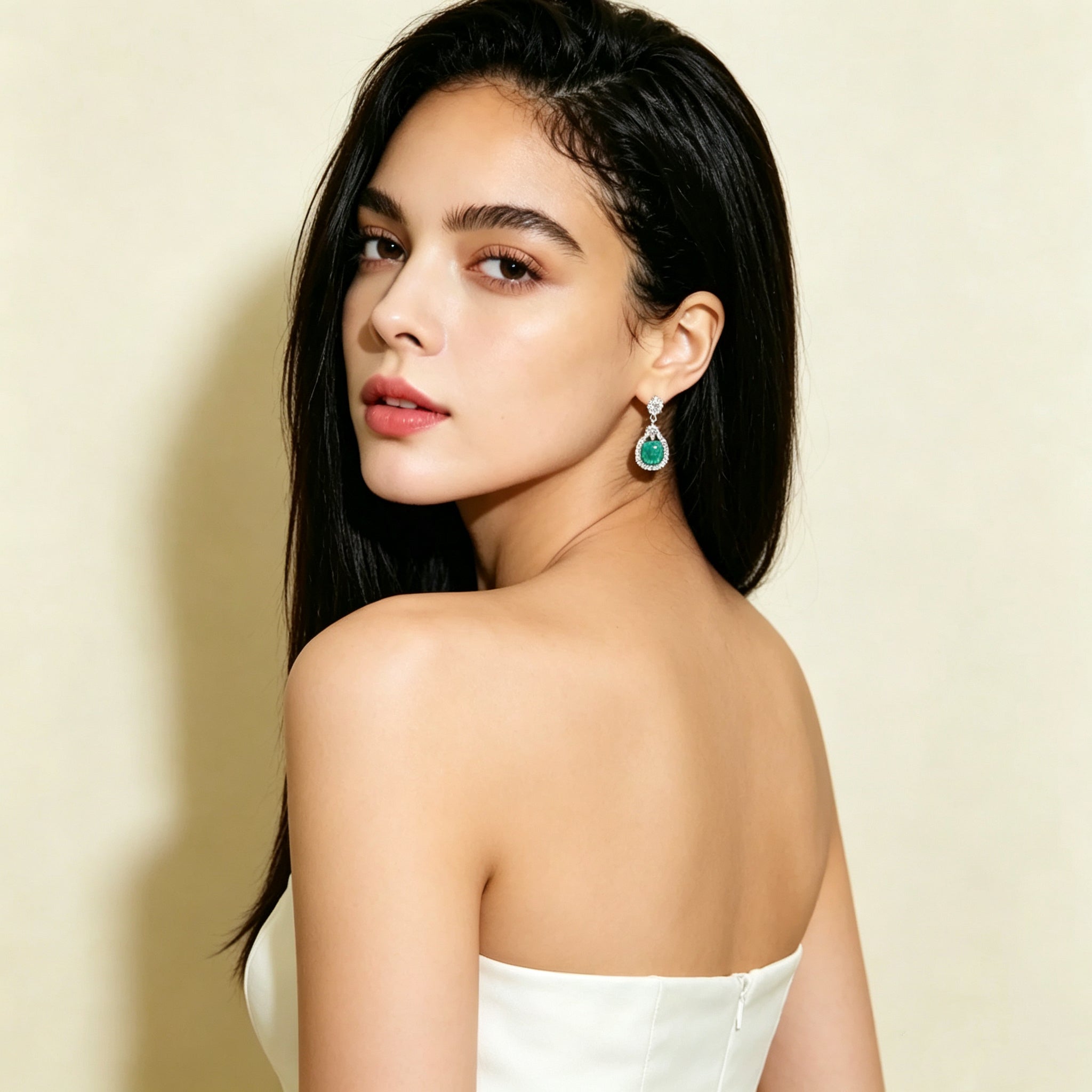 Emerald Teardrop Earrings