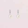 Crystal Pearl Drop Earrings